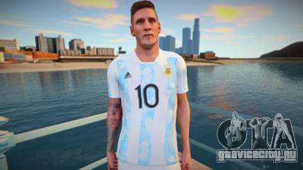 Lionel Messi Argentina T-Shirt 2021 для GTA San Andreas