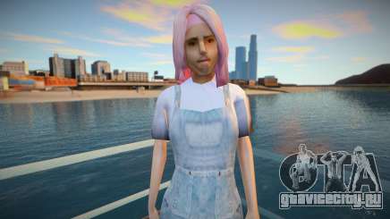 Девушка с розовыми волосами для GTA San Andreas