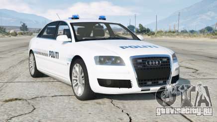 Audi A8 L 6.0 quattro (D3) 2005〡Danish Police для GTA 5