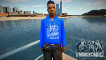 Black Guy In A Blue Sweater для GTA San Andreas