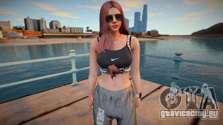GTA Online Skin Ramdon Female 9 Fashion v2 для GTA San Andreas