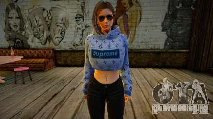 Samantha Samsung Assistant Virtual - Hoodie v2 для GTA San Andreas