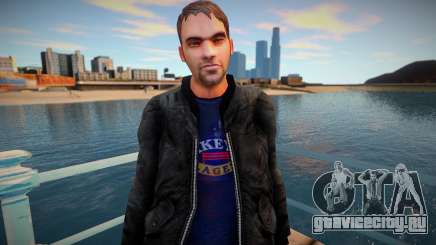 Прохожий в чёрной куртке для GTA San Andreas