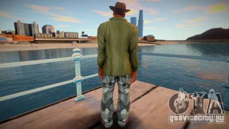 Cj With Camo Pants and Cowboy Hat (ped Model) для GTA San Andreas