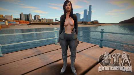 Skyrim Monki Sexy Black Soldier - Topless 2 для GTA San Andreas