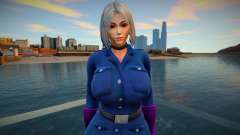 KOF Soldier Girl Different - Blue 3 для GTA San Andreas