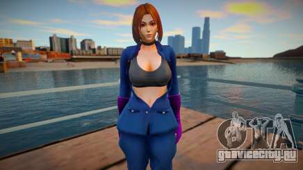KOF Soldier Girl - Blue Brown Hair 6 для GTA San Andreas