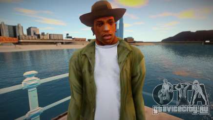 Cj With Camo Pants and Cowboy Hat (ped Model) для GTA San Andreas