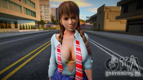 DOAXVV Hitomi Spring School Wear 2 для GTA San Andreas