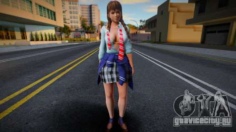 DOAXVV Hitomi Spring School Wear 2 для GTA San Andreas