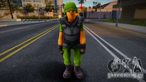Toon Soldiers (Green) для GTA San Andreas