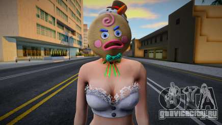 Блондинка в новогодней одежде 2 для GTA San Andreas
