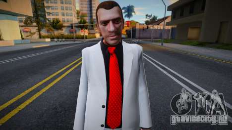 Niko Bellic White Suit для GTA San Andreas