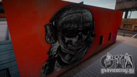 Mural de Simon Ghost Riley CoD MW2 для GTA San Andreas