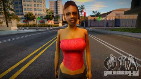 CJ Girlfriends Barefeet - copgrl3 для GTA San Andreas