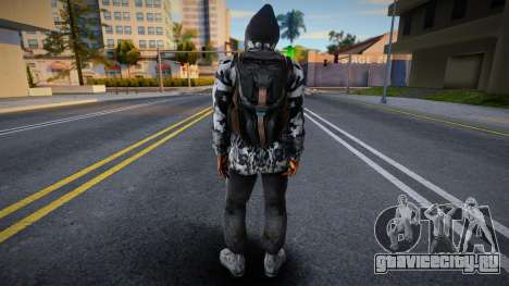 Член группировки X7 в кожаной куртке из S.T.A. для GTA San Andreas