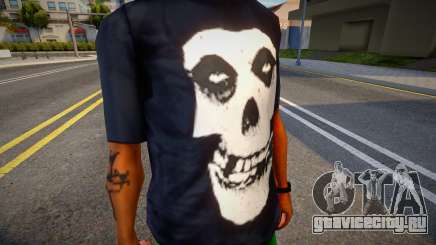 Misfits Skull Black T-shirt для GTA San Andreas