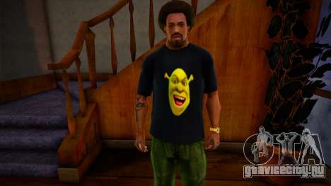 Shrek Face T-shirt для GTA San Andreas
