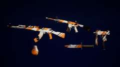 Asiimov weapons mini pack для GTA San Andreas Definitive Edition