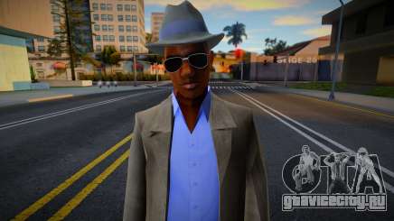 Black mobster in suit 1 для GTA San Andreas