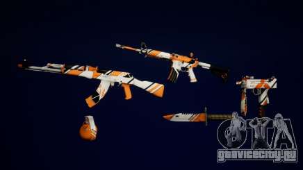 Asiimov weapons mini pack для GTA San Andreas Definitive Edition