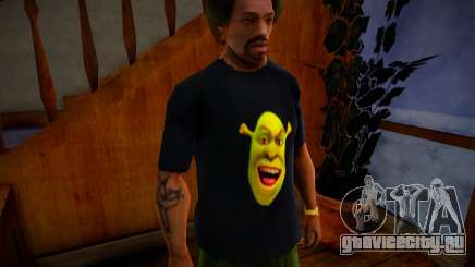 Shrek Face T-shirt для GTA San Andreas