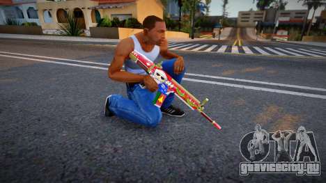 X-MAS Weapon - M4 для GTA San Andreas