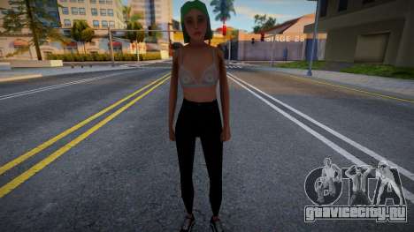 Девушка с яркими волосами 4 для GTA San Andreas