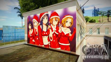 Wall of K on Christmas Anime для GTA San Andreas