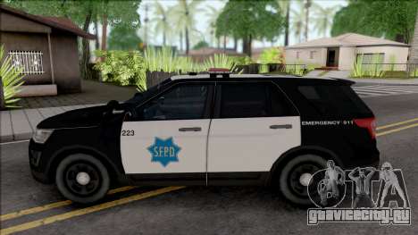 Ford Explorer 2016 (SFPD) для GTA San Andreas
