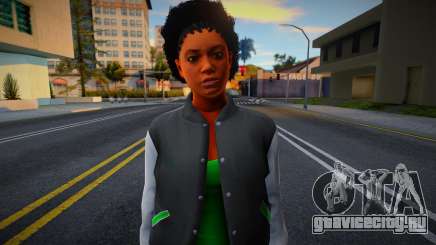 Grove (Families) Girl from GTA V 3 для GTA San Andreas