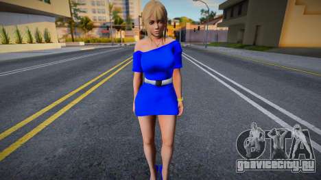 Kasumi Blue Dress для GTA San Andreas