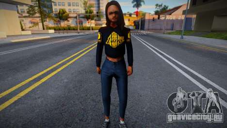 Mexican Girl clothes LAKERS для GTA San Andreas