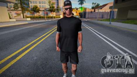 Мужчина в кепке и очках для GTA San Andreas