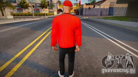 Мужчина в красной кофте для GTA San Andreas