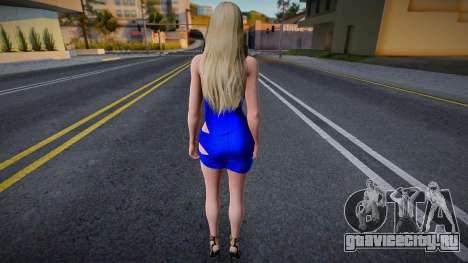 Helena Blue Dress для GTA San Andreas