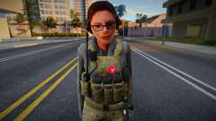 Военная девушка для GTA San Andreas