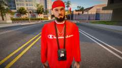 Мужчина в красной кофте для GTA San Andreas