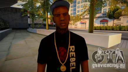 Парень в футболке Rebel Life для GTA San Andreas