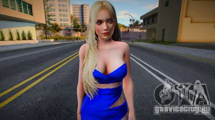 Helena Blue Dress для GTA San Andreas