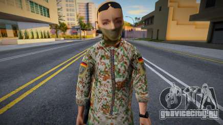 Девушка в военной форме для GTA San Andreas