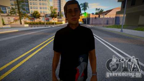 Молодой парень в черной футболке для GTA San Andreas