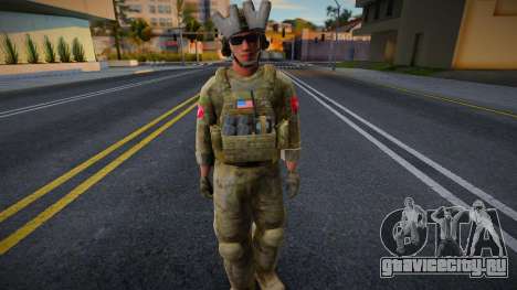 Военный в снаряжении 1 для GTA San Andreas
