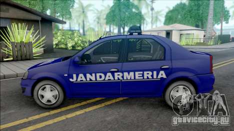 Dacia Logan Jandarmeria для GTA San Andreas