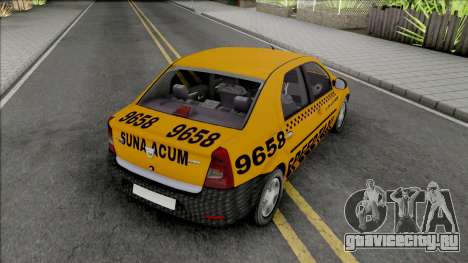 Dacia Logan Speed Taxi для GTA San Andreas