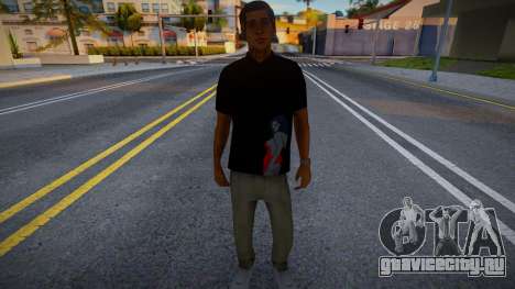 Молодой парень в черной футболке для GTA San Andreas