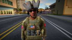 Военный в снаряжении 1 для GTA San Andreas