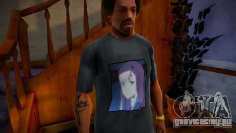ZeroTwo Shirt For CJ Original для GTA San Andreas