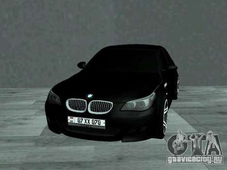 BMW M5 E60 V2 AM Plates для GTA San Andreas