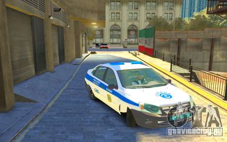 Lada Granta Полиция для GTA 4